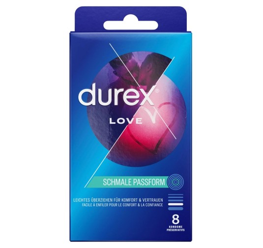 Durex Love - Prezerwatywy Łatwe Dopasowanie 8szt